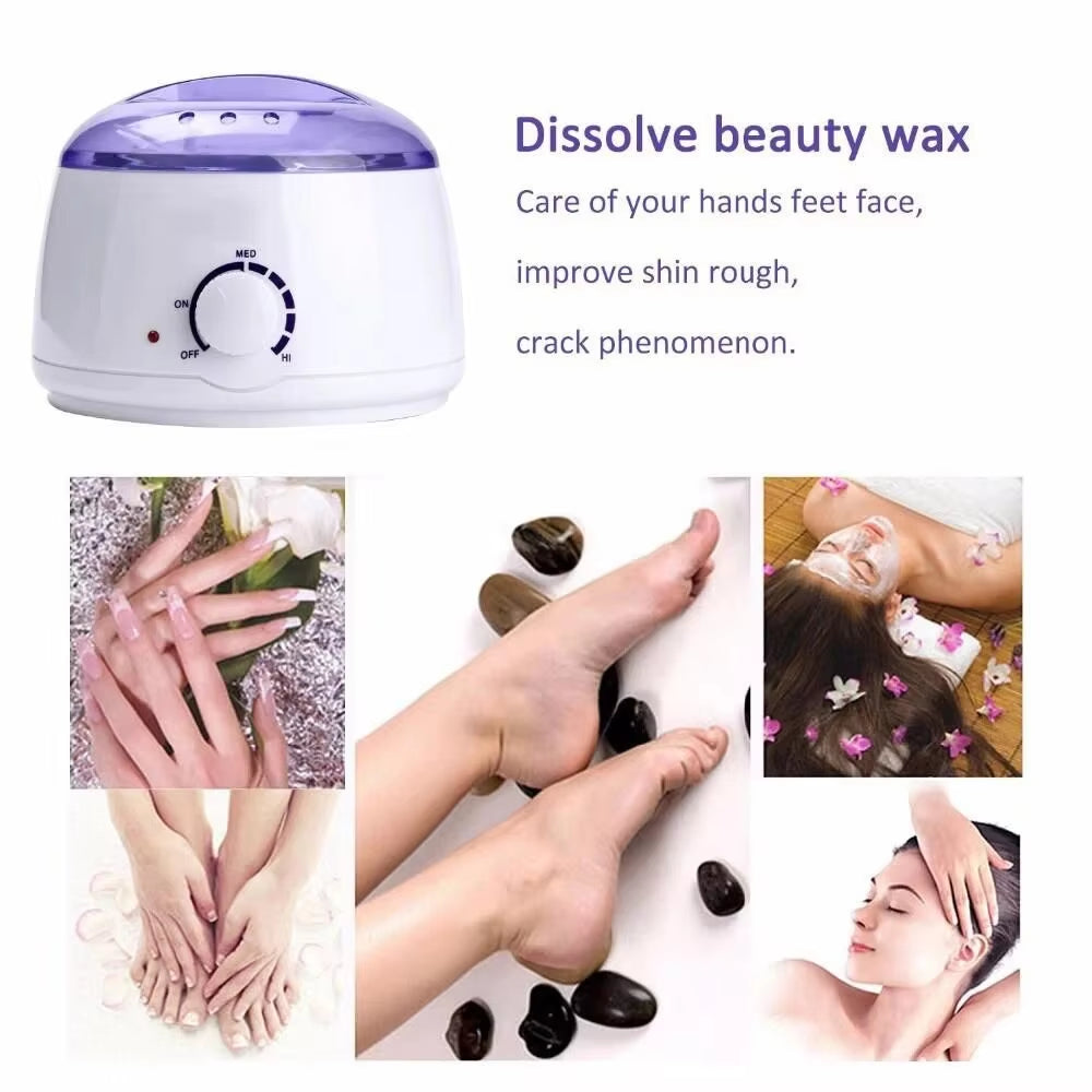 Pro-Wax100 Therapy Machine Wax Warmer Portable Electric Hair Removal Kit Facial Bikini Area Armpit- Melting Pot Hot Wax Heater