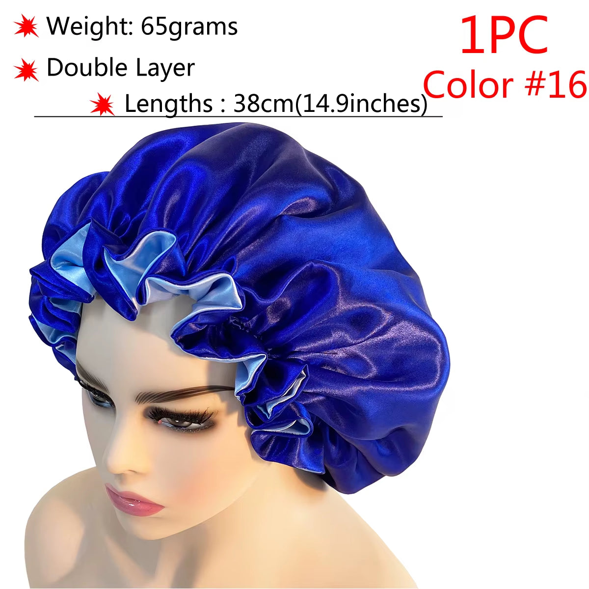 Silk Hair Bonnet Satin Cheveux Nuit Single Double Layer Silk Hair Cap for Women Sleeping Adjust Head Cover Hat Beauty Products