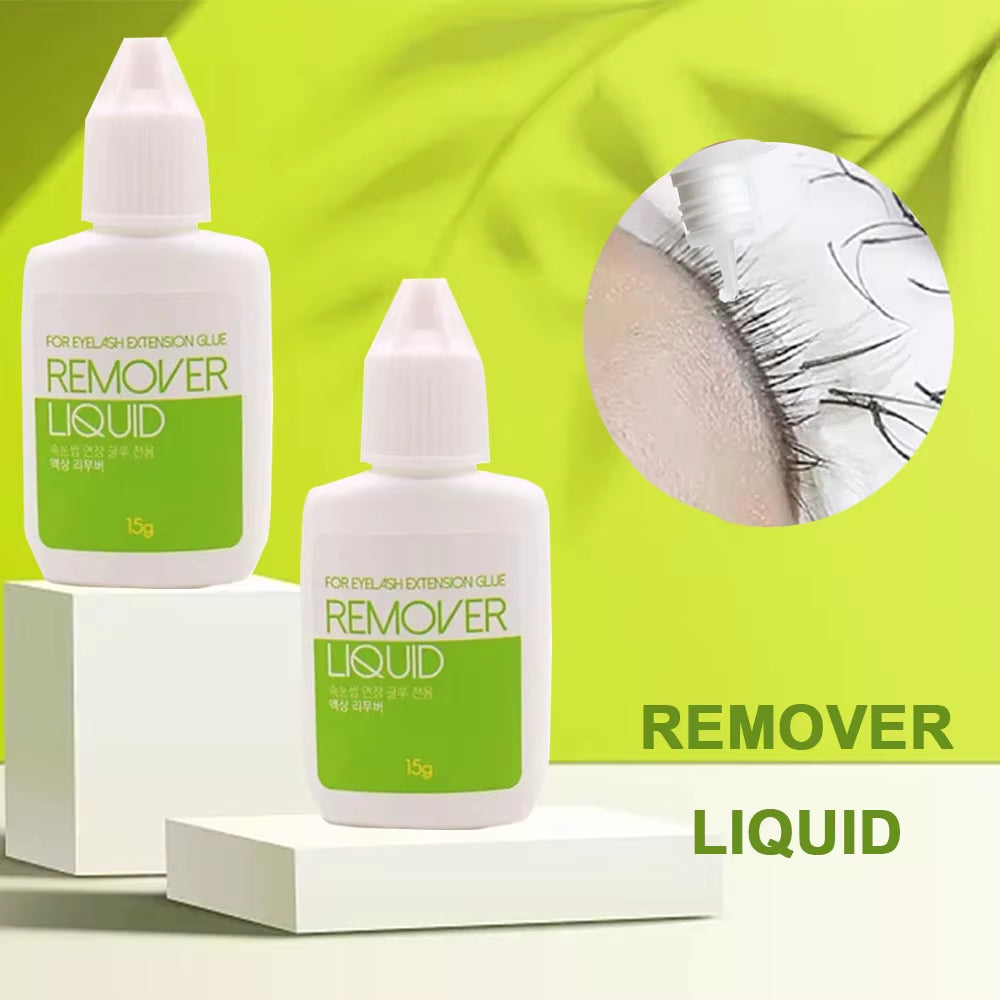 Original Korea Remover Liquid for Eyelash Extensions Glue Wholesale Clear Gel Cleaner False Lash Removal Liquid 15G