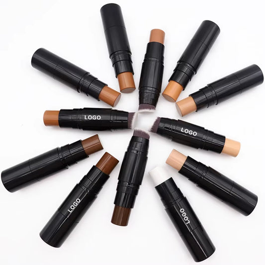 Private Label Double-Head Concealer Stick Custom Logo Multi-Functional Repair 2-In-1 Brighten Skin Waterproof Makeup Wholesale