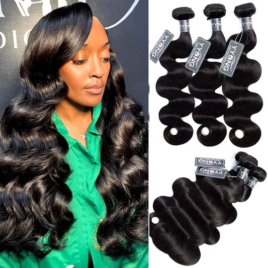 Peruvian Body Wave Bundles Remy Human Hair Extensions 1/3/4 Bundles Human Hair Weave Bundles 8-32 Inches