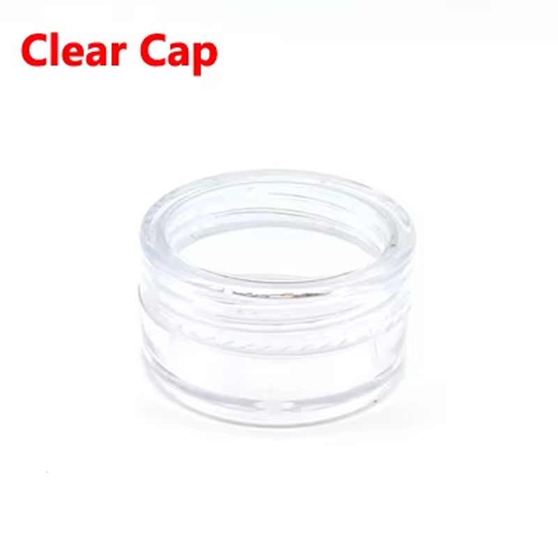 100Pcs Lip Balm Containers 2G/3G/5G/10G/15G/20G/30G Empty Plastic Cosmetic Makeup Pot Transparent Sample Bottles Eyeshadow Cream