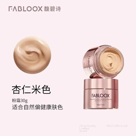 Fabloox Face Make up Foundation Cream Full Coverage Matte Concealer Korea Creamy Skin Oil Control Brighten Long-Lasting Cosmetic