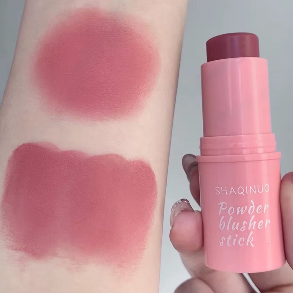 Smooth Blush Stick Naturally Saturated Long-Lasting Waterproof Natural Blush Brightening Skin Tone Expanding Color Blush Stick