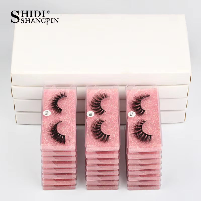 Eyelashes Wholesale 3D Mink Lashes Natural False Eyelashes Long Set Faux Cils Makeup Wholesale Lashes Bulk Lash Vendors