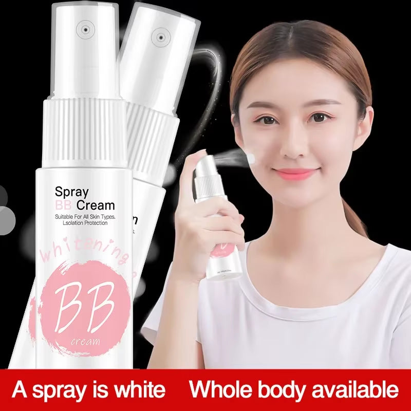 1PC Spray Liquid Foundation Concealer Brighten Whitening Moisturizing BB Cream Base Face Foundation Makeup Cosmetic Skin Care