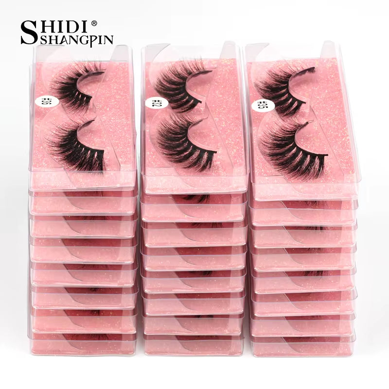 Eyelashes Wholesale 3D Mink Lashes Natural False Eyelashes Long Set Faux Cils Makeup Wholesale Lashes Bulk Lash Vendors