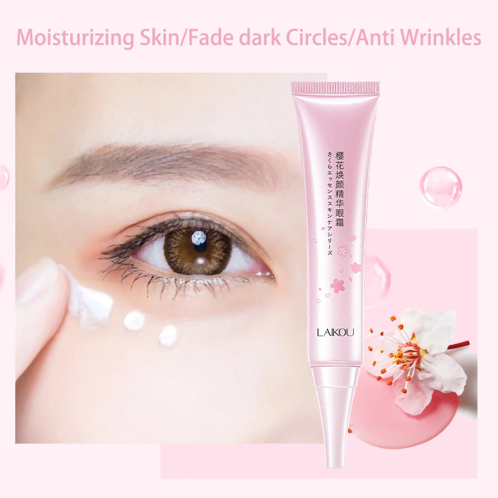 Facial Products Kit Sakura Skin Care Set Facial Cleanser Face Cream Fade Dark Circles Eye Cream Korean Skincare Products