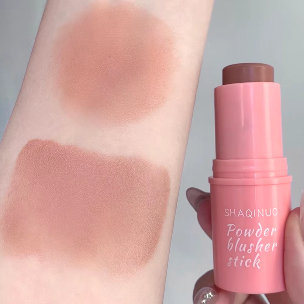 Smooth Blush Stick Naturally Saturated Long-Lasting Waterproof Natural Blush Brightening Skin Tone Expanding Color Blush Stick