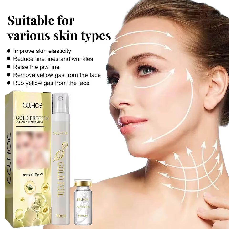 Protein Thread Lifting Kit Face Lift Firming Absorbable Anti-Aging Facial Serum Skin Care Essence Collagen Wrinkle Remove