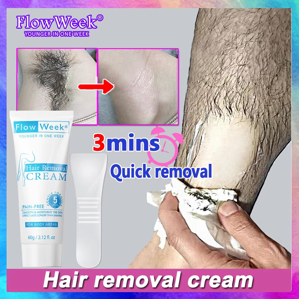 Painless Hair Removal Underarm Private Facial Body Leg Hair Remove Cream Skin Care Powerful Beauty Hair Removal for Men Women