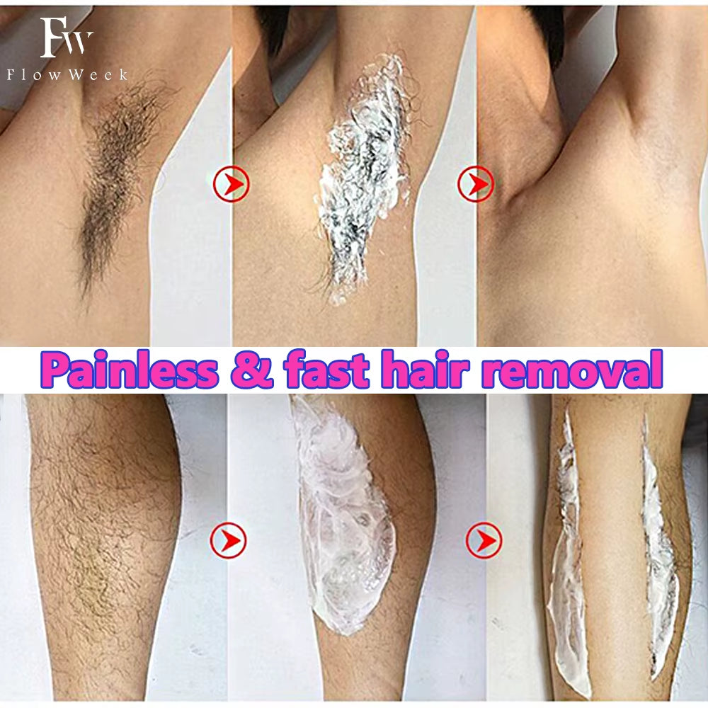 Painless Hair Removal Underarm Private Facial Body Leg Hair Remove Cream Skin Care Powerful Beauty Hair Removal for Men Women