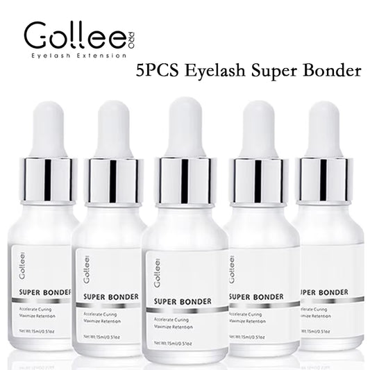 Gollee 15Ml Super Glue Extra Strong No Irritation Eyelash Extension Super Bonder Aloe Smell Lash Bonder Lash Extension Supplies