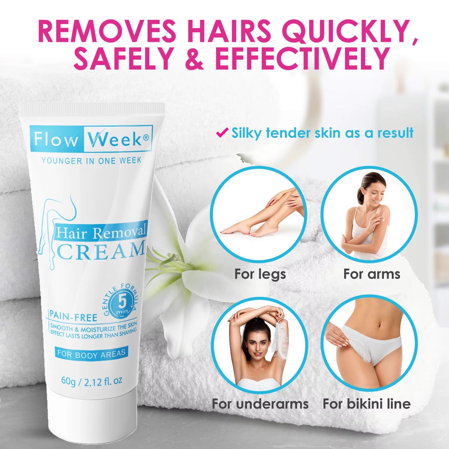 Painless Hair Removal Underarm Private Facial Body Leg Hair Remove Cream Skin Care Powerful Beauty Hair Removal for Men Women