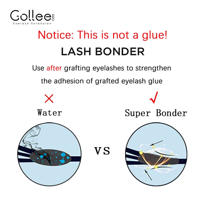 Gollee 15Ml Super Glue Extra Strong No Irritation Eyelash Extension Super Bonder Aloe Smell Lash Bonder Lash Extension Supplies