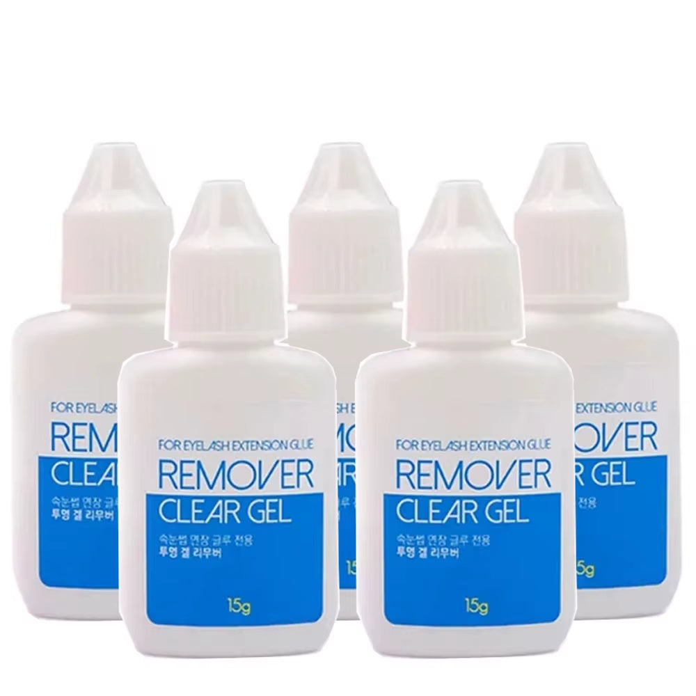 Original Korea Remover Liquid for Eyelash Extensions Glue Wholesale Clear Gel Cleaner False Lash Removal Liquid 15G