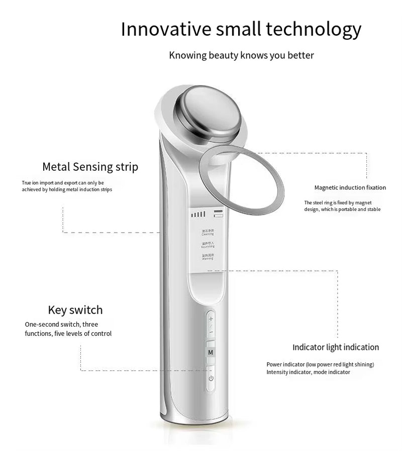 Face Massagers Microcurrents Facial Radiofrequency Ultrasonic Cleaning Mini Skin Care Beauty Face Lift Devices