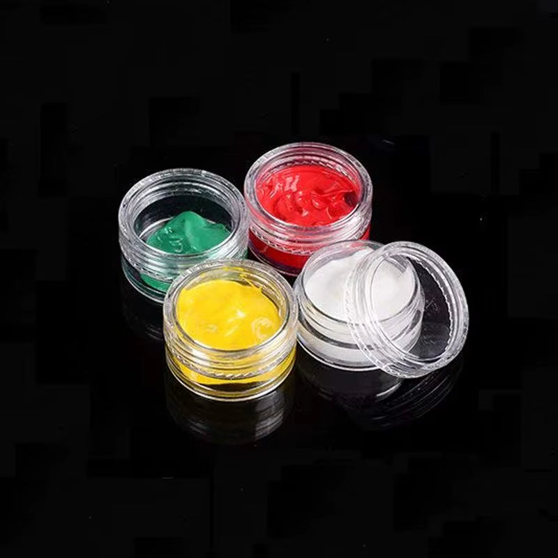 100Pcs Lip Balm Containers 2G/3G/5G/10G/15G/20G/30G Empty Plastic Cosmetic Makeup Pot Transparent Sample Bottles Eyeshadow Cream