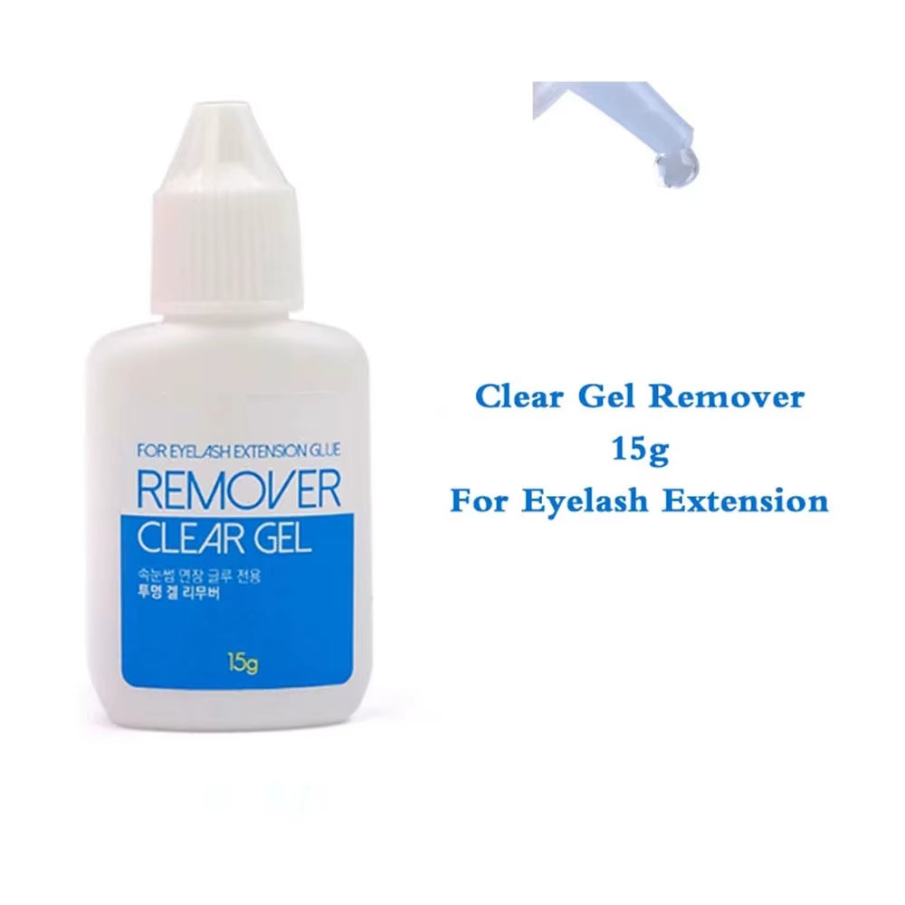 Original Korea Remover Liquid for Eyelash Extensions Glue Wholesale Clear Gel Cleaner False Lash Removal Liquid 15G