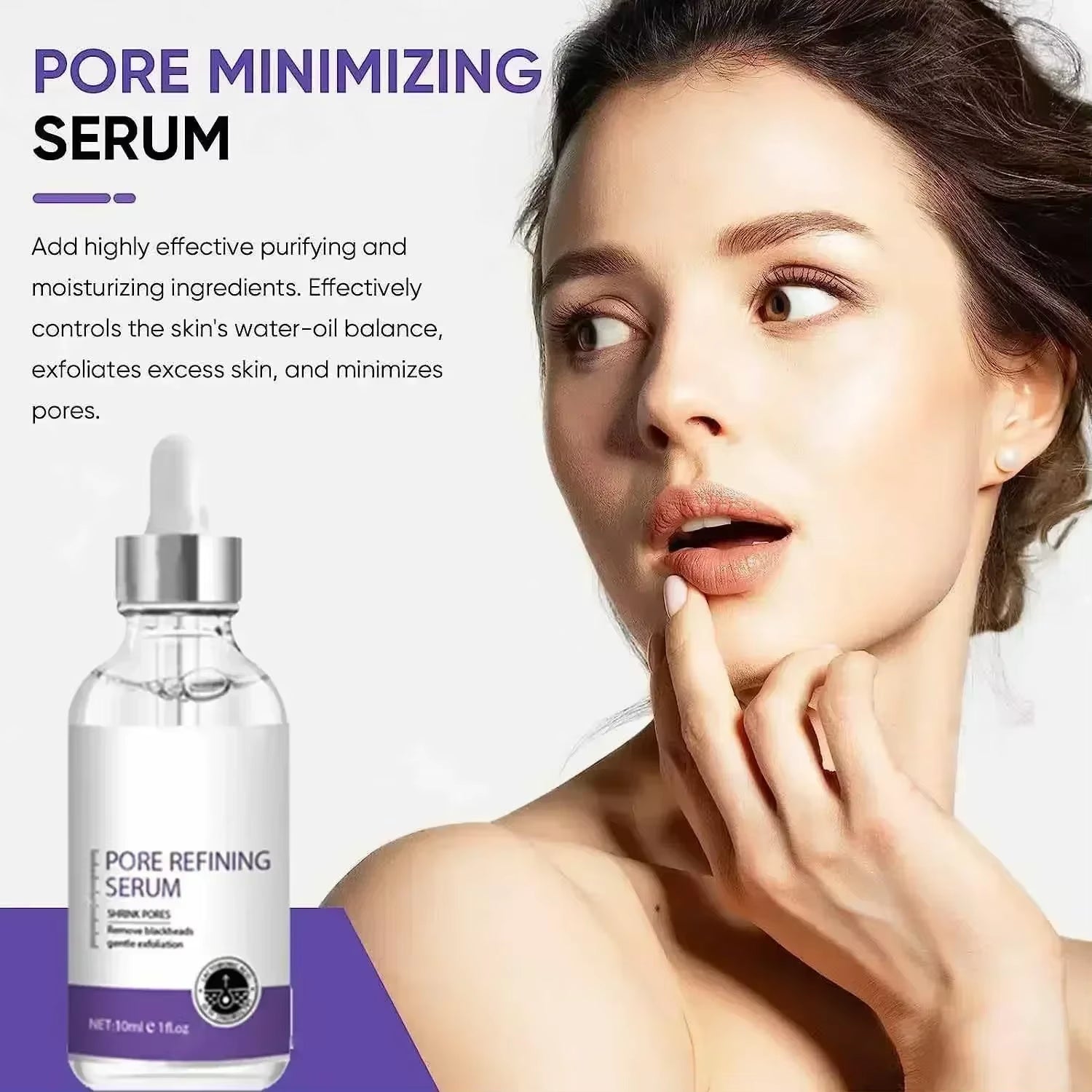 Pore Shrinking Facial Essence Oil Control Repair Nourishing Remove Large Pores Firming Essence Moisturizing