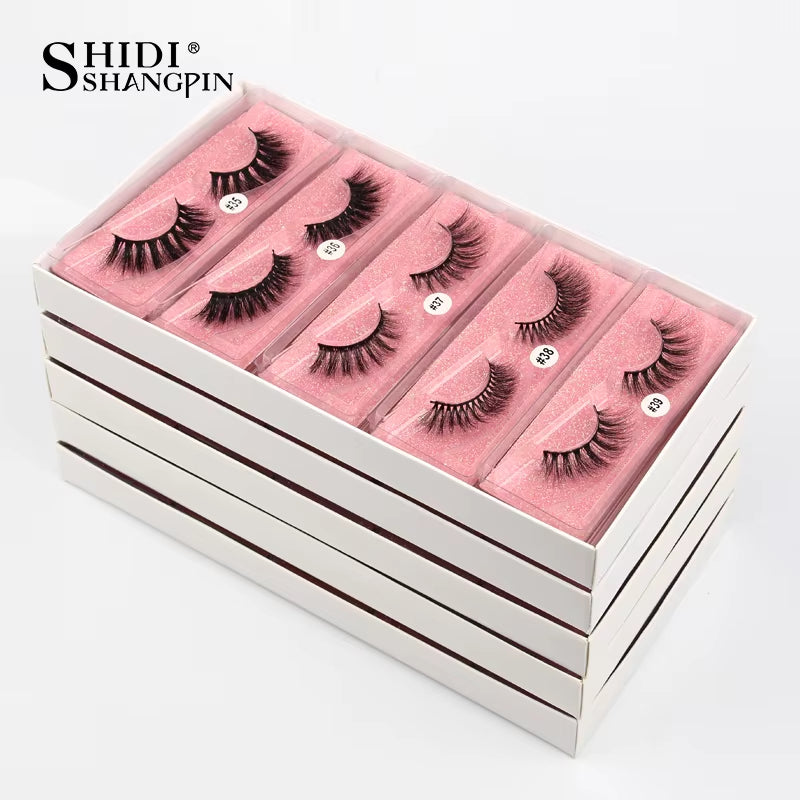 Eyelashes Wholesale 3D Mink Lashes Natural False Eyelashes Long Set Faux Cils Makeup Wholesale Lashes Bulk Lash Vendors