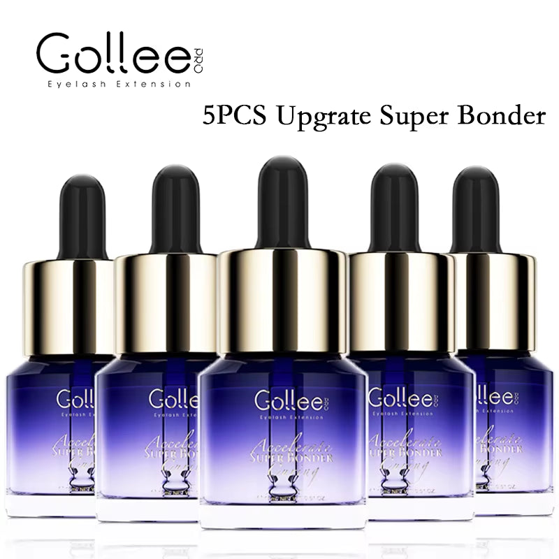 Gollee 15Ml Super Glue Extra Strong No Irritation Eyelash Extension Super Bonder Aloe Smell Lash Bonder Lash Extension Supplies