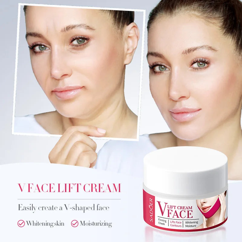 V Line Face Shaper Face Lifting Cream Facial Lifting Tightening Slimming Cream Double Chins Reducer Cream Beauty Products