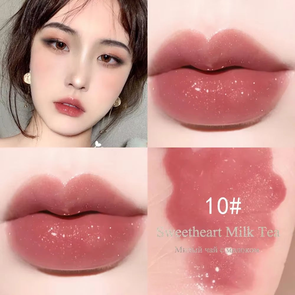 Mini 10 Colors Liquid Lip Gloss Waterproof Non-Stick 24 Hours Long Lasting Velvet Matte Lipstick Lip Gloss Cosmetic Makeup Care