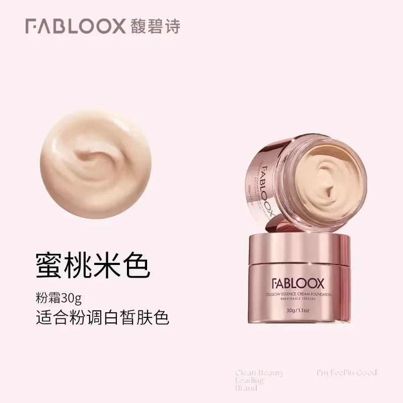 Fabloox Face Make up Foundation Cream Full Coverage Matte Concealer Korea Creamy Skin Oil Control Brighten Long-Lasting Cosmetic