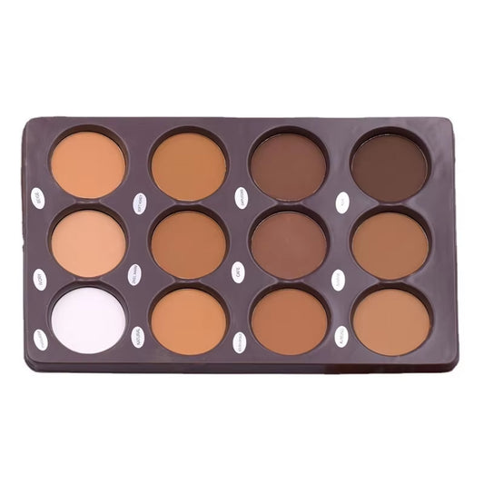 12-Color Makeup Contour Palette Facial Powder Repairing Dual-Purpose Natural Color Three-Dimensional Multi-Color Beauty Products