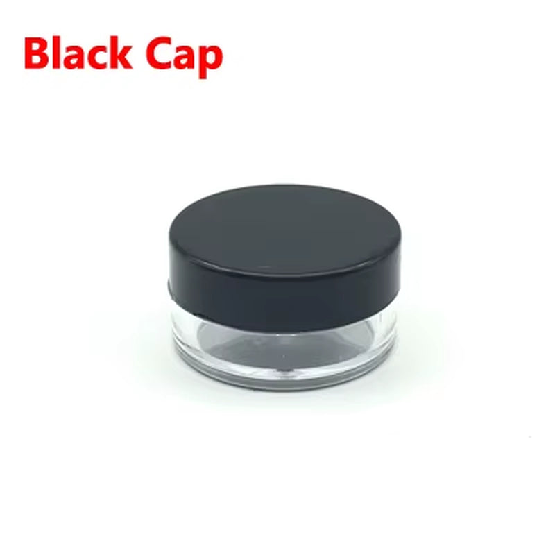 100Pcs Lip Balm Containers 2G/3G/5G/10G/15G/20G/30G Empty Plastic Cosmetic Makeup Pot Transparent Sample Bottles Eyeshadow Cream