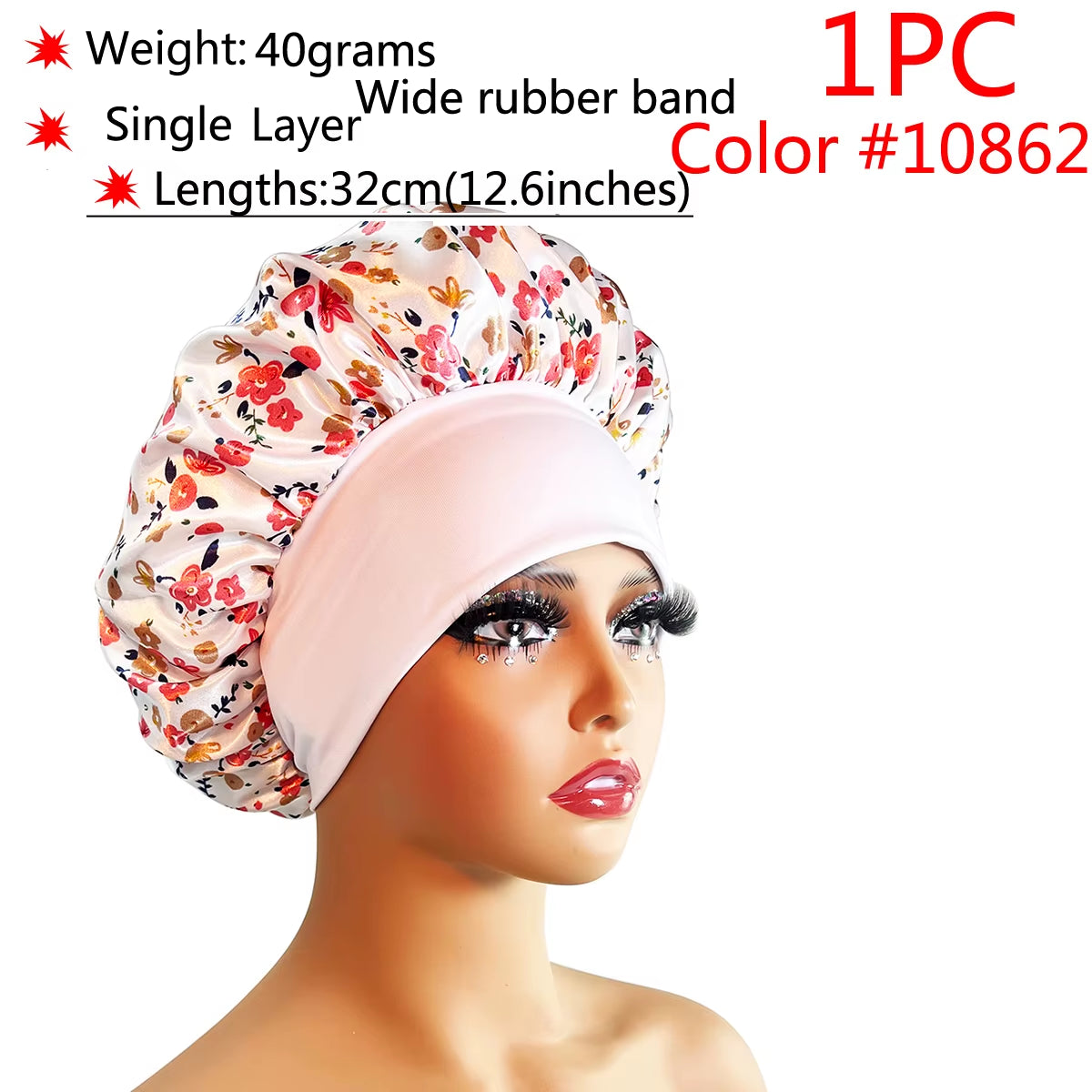 Silk Hair Bonnet Satin Cheveux Nuit Single Double Layer Silk Hair Cap for Women Sleeping Adjust Head Cover Hat Beauty Products