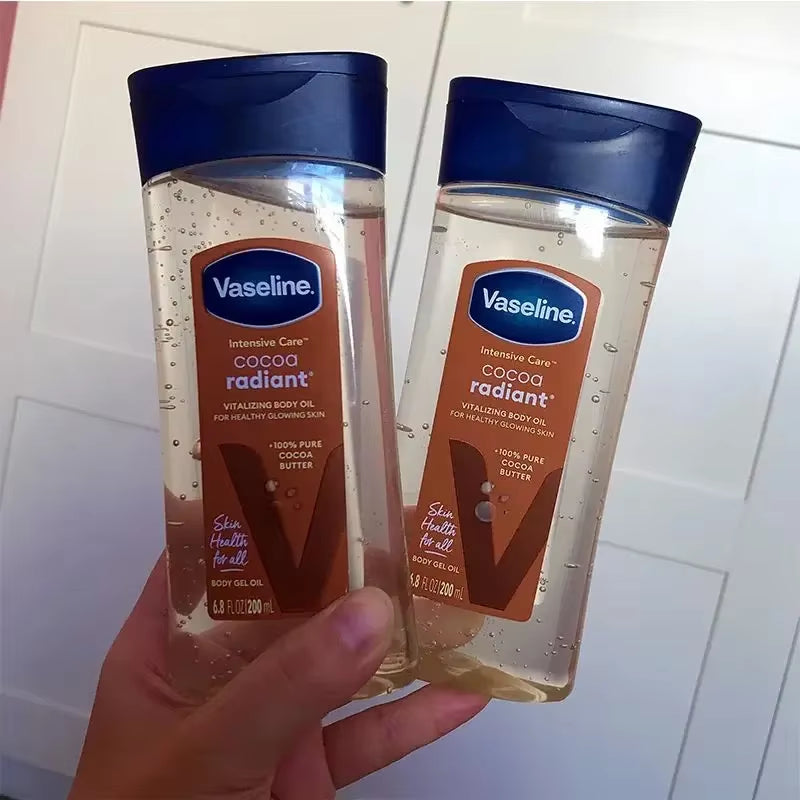 200Ml New Vaseline Cocoa Radiant Moisturizing Body Oil Lasting Care Body Essence Oil Light-Textured Body Oil Skin Care Products