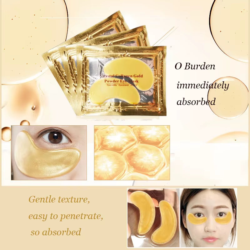 Bioaqua Collagen Gold Eye Mask + Lip Mask Set facial skin care